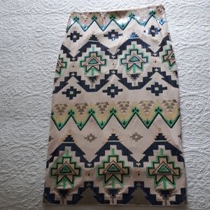 Express Women Pink Sequined Midi Skirt